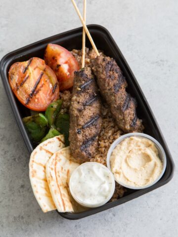 beef kebab meal prep