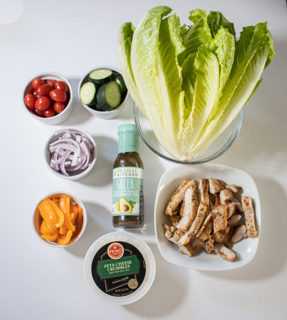 healthy Greek salad ingredients